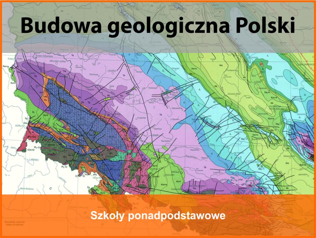 Fragment mapy geologicznej Polski.