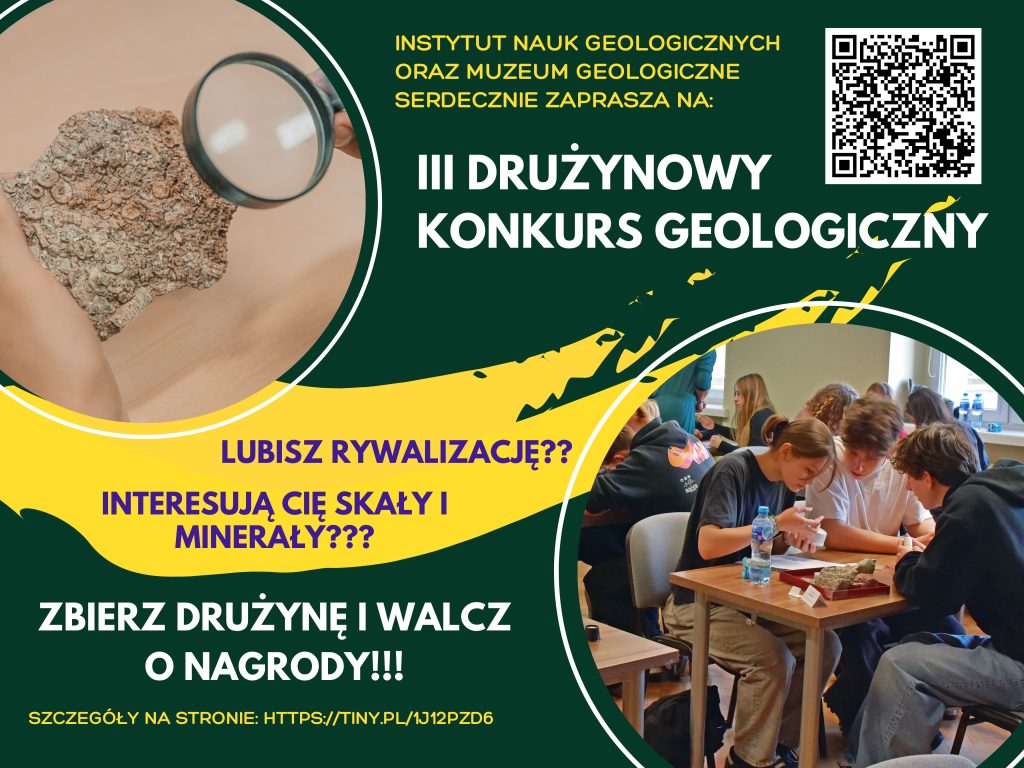 Plakat III Drużynowego Konkursu Geologicznego