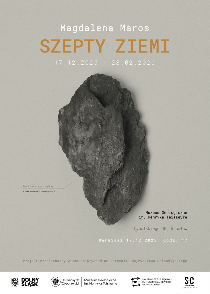 Plakat wystawy "Szepty ziemi"