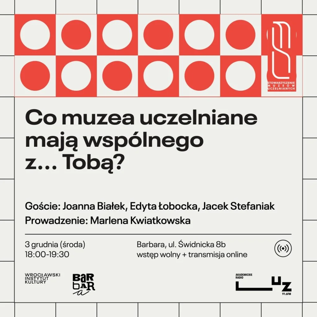 Plakat panelu dyskusyjnego z Barbary